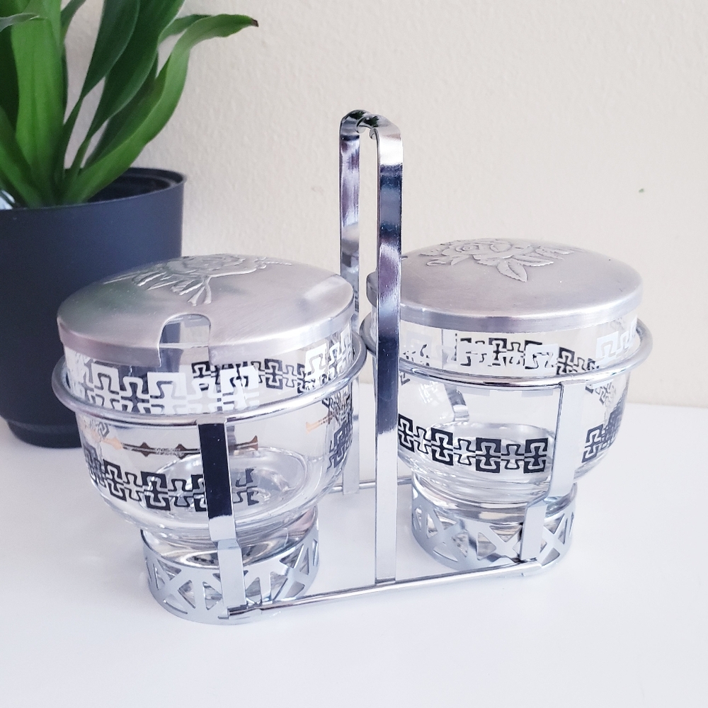 MCM Libby Condiment Caddy with Lids